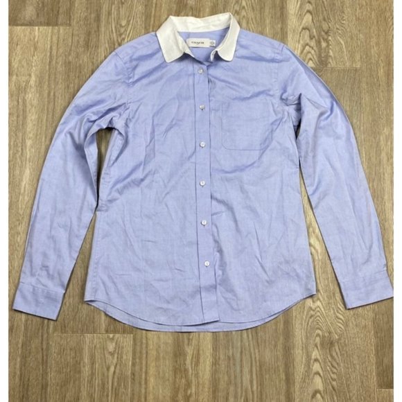 Coach Tops Coach Button Down Oxford Career Wear 4 Womens Poshmark